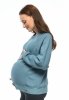 MijaCulture - 3 in 1 light super soft maternity and nursing sweatshirt Olivia M019 Blue